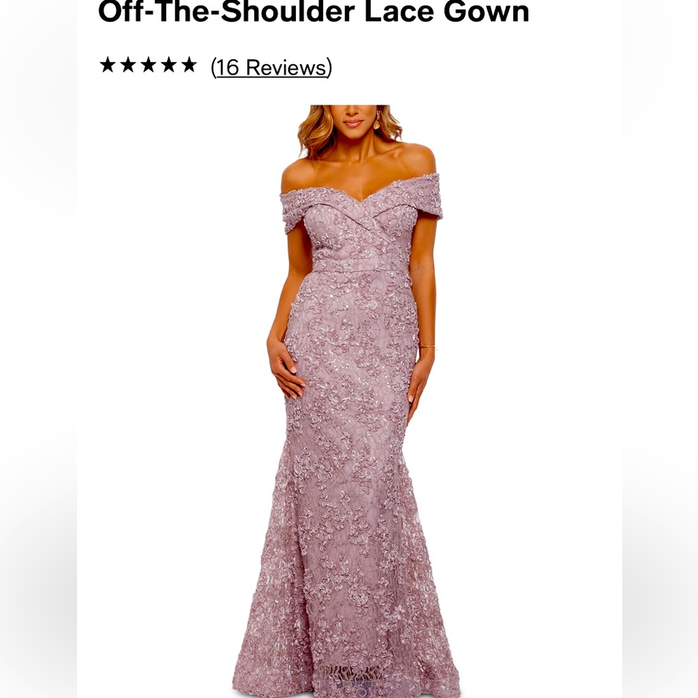 Xscape off the shoulder gown new size 12